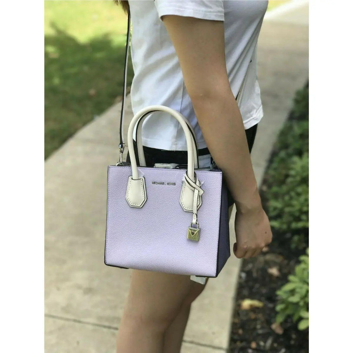 Michael Kors Mercer Colorblock Leather Crossbody Handbag Crossbody
