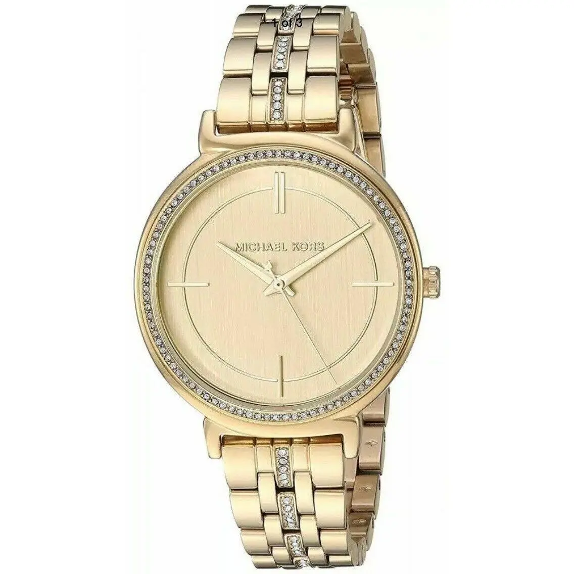Michael Kors Cinthia MK3681 Gold Tone Stainless Steel Crystals Women`s Watch