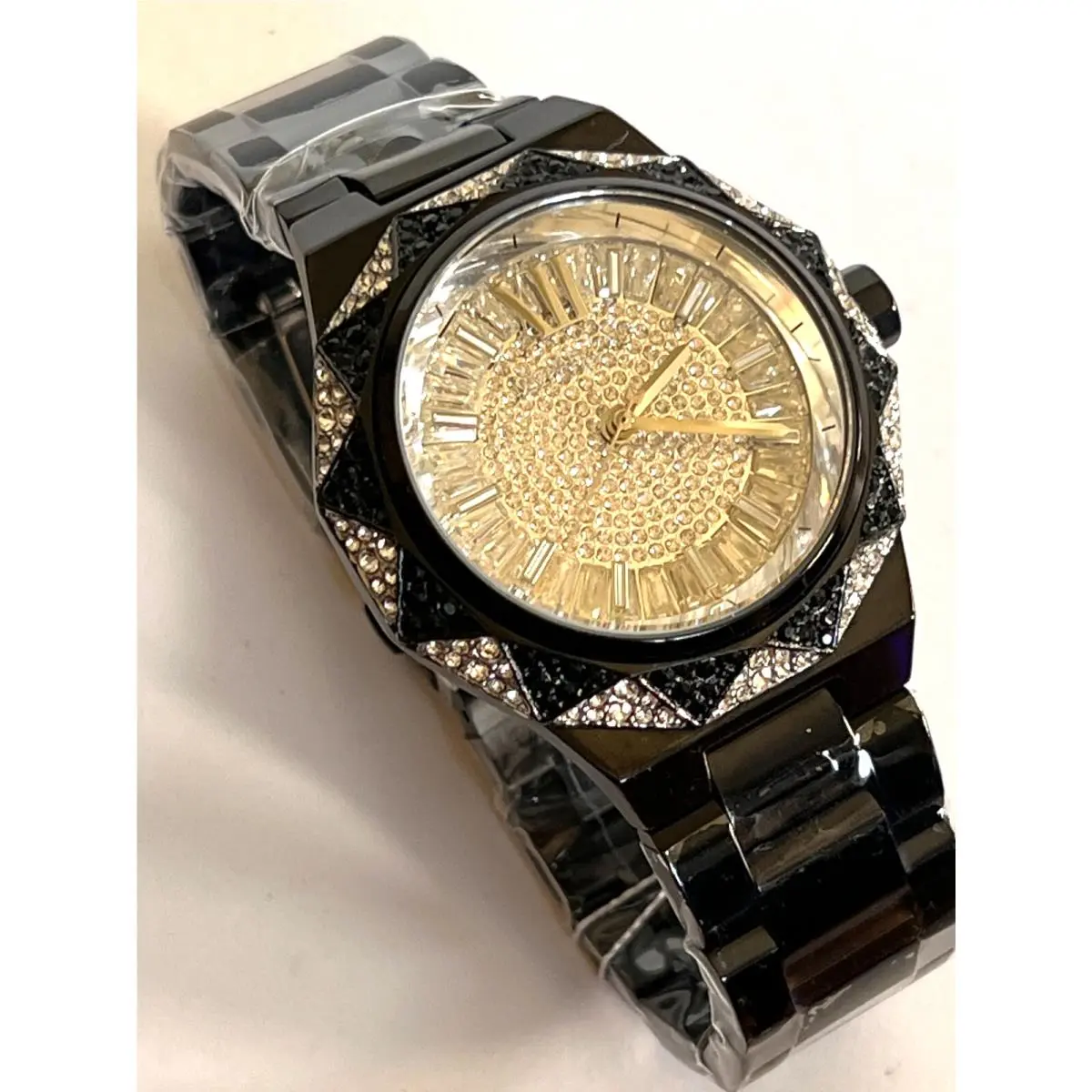 Michael Kors MK4692 Raquel Pave Black Oversized Crystal Watch Giftbox