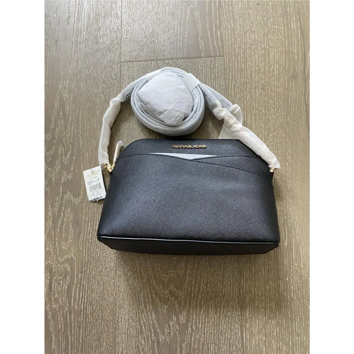 Kors Jet Set Travel Crossbody Leather Bag Black