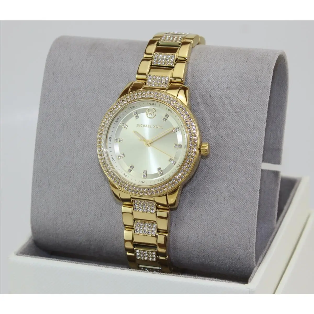 Michael Kors Tibby Gold Crystals Women`s MK4575 Watch