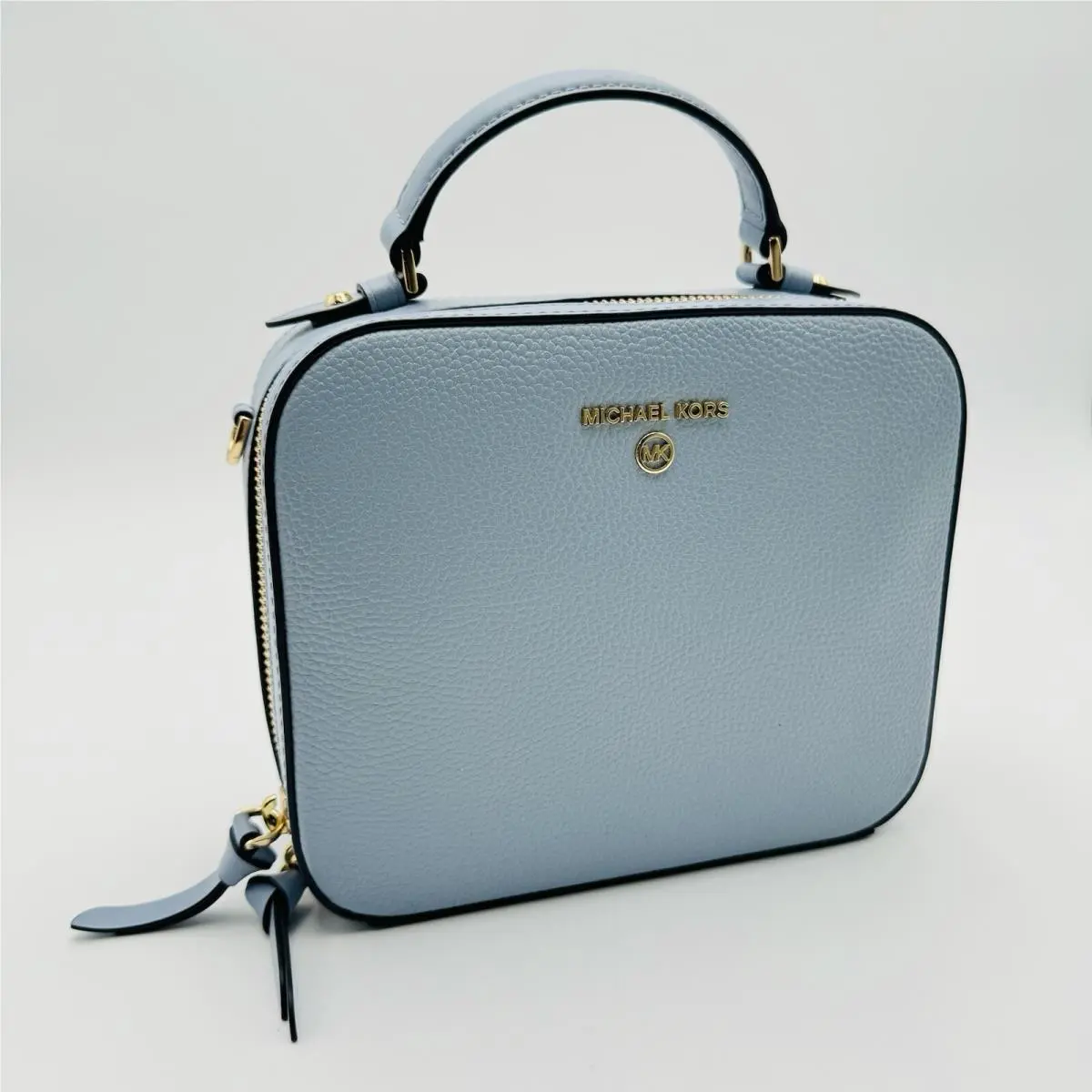 Michael Kors Jet Set Medium Pebbled Leather Crossbody Bag W/ Tag 55” Strap