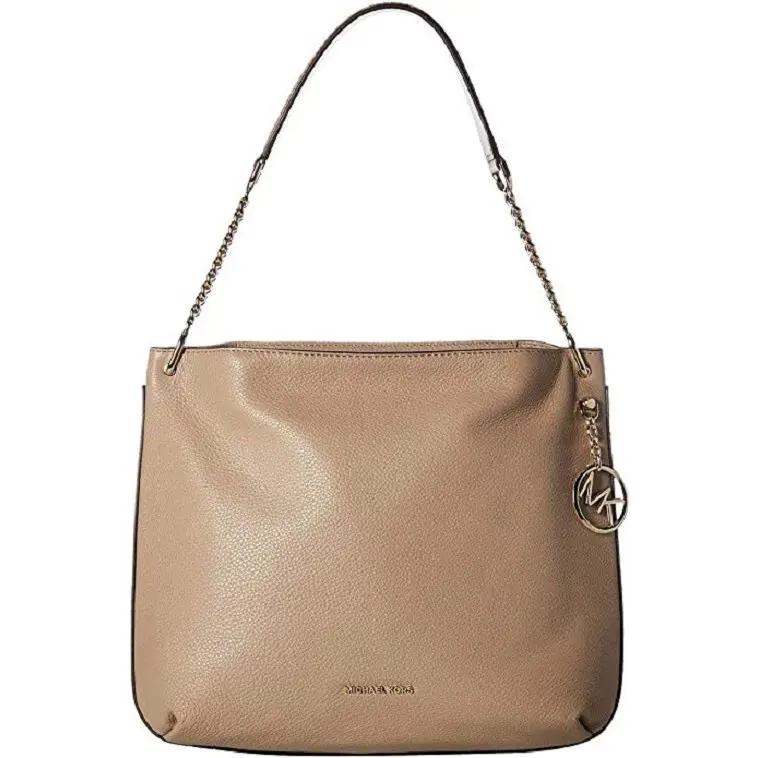 Michael Kors Lillie Large Zip Hobo Bag - Truffle - Handle/Strap: Beige, Hardware: Gold, Exterior: Brown