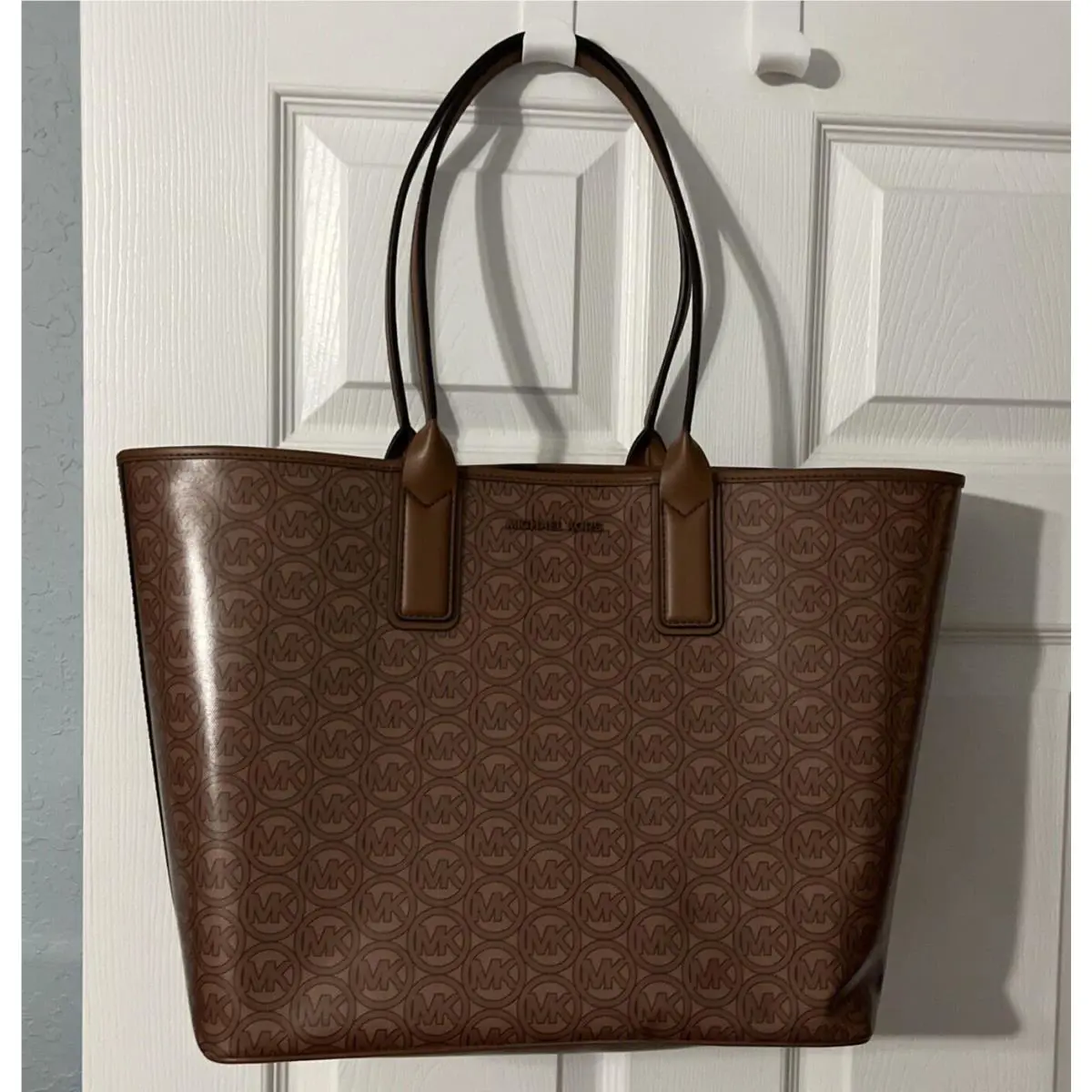 Michael Kors Most Popular Jodie Large Logo Jacquard Tote Bag - Luggage