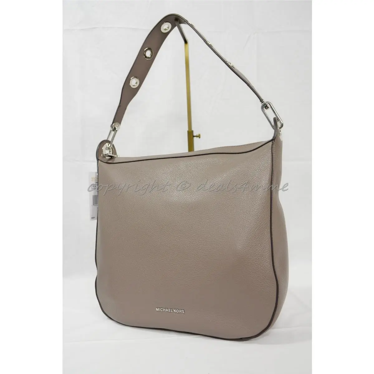 Michael Kors Raven Large Leather Shoulder Bag/hobo in Cinder - Grey