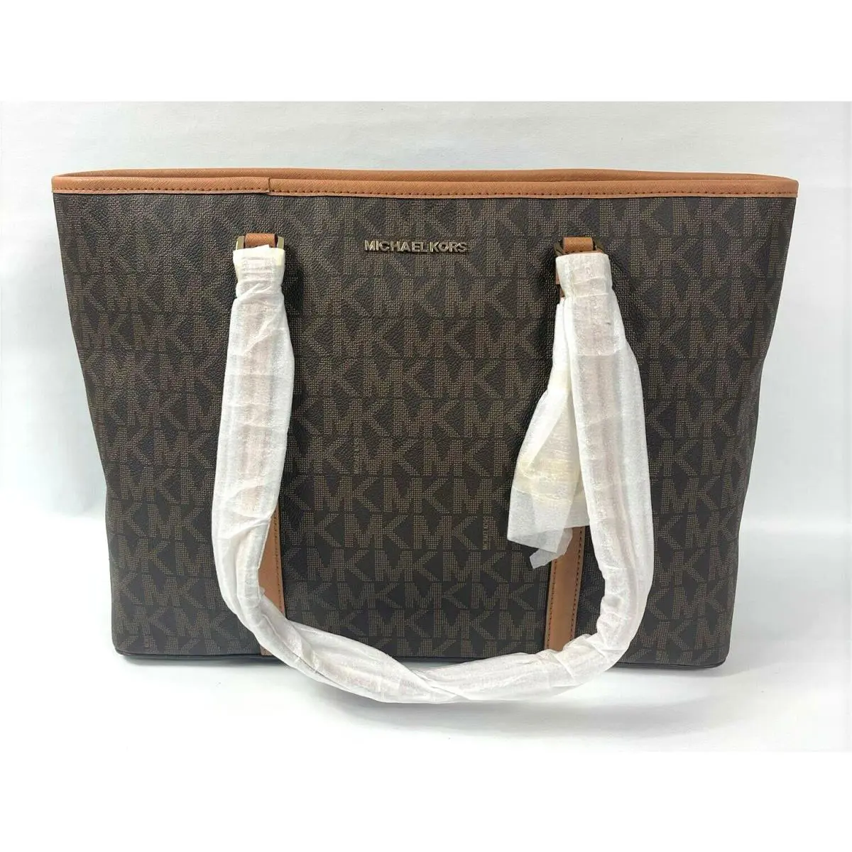 Michael Kors Sady Large Monogrammed Logo Tech Shopper Tote Bag