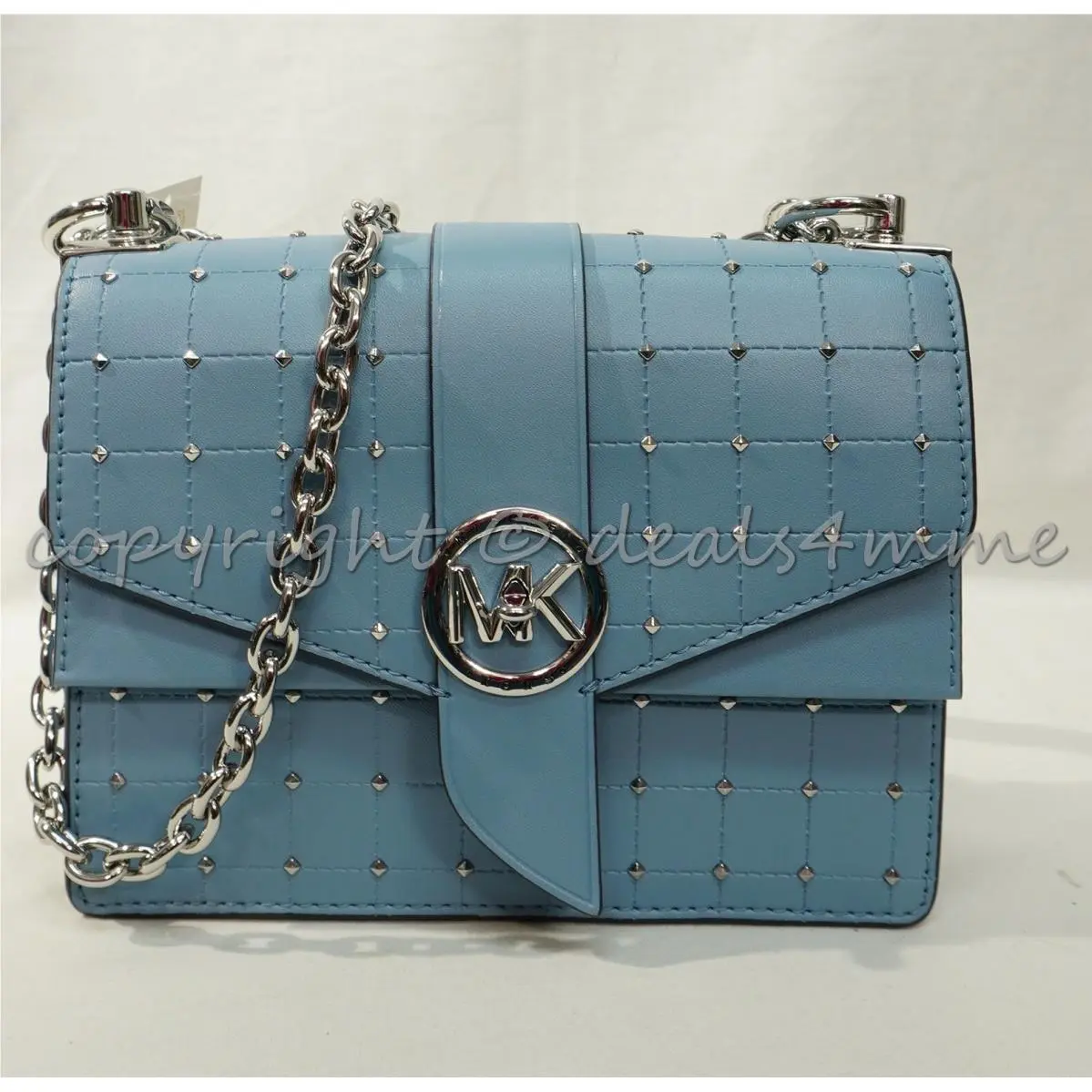 Michael Kors 32S2SGRC5Y Greenwich Small Convertible Studded Leather Crossbody/sh