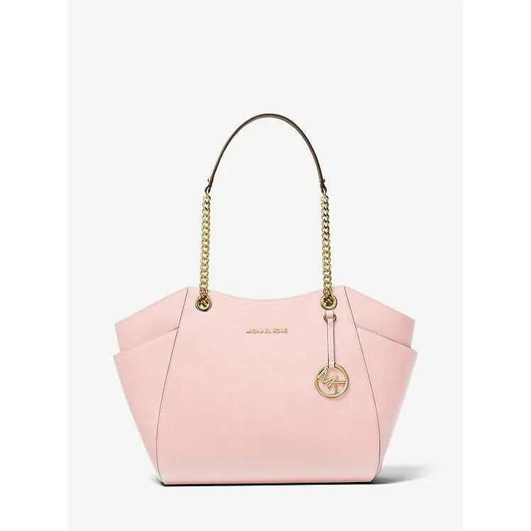 Michael Kors Jet Set Large Saffiano Leather Shoulder Bag Pink /tags