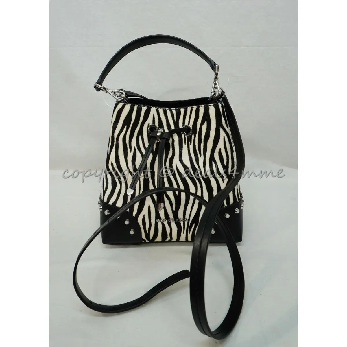 Michael Kors 30F0SZ5L1H Mercer Gallery Haircalf Small Convertible Bucket Bag