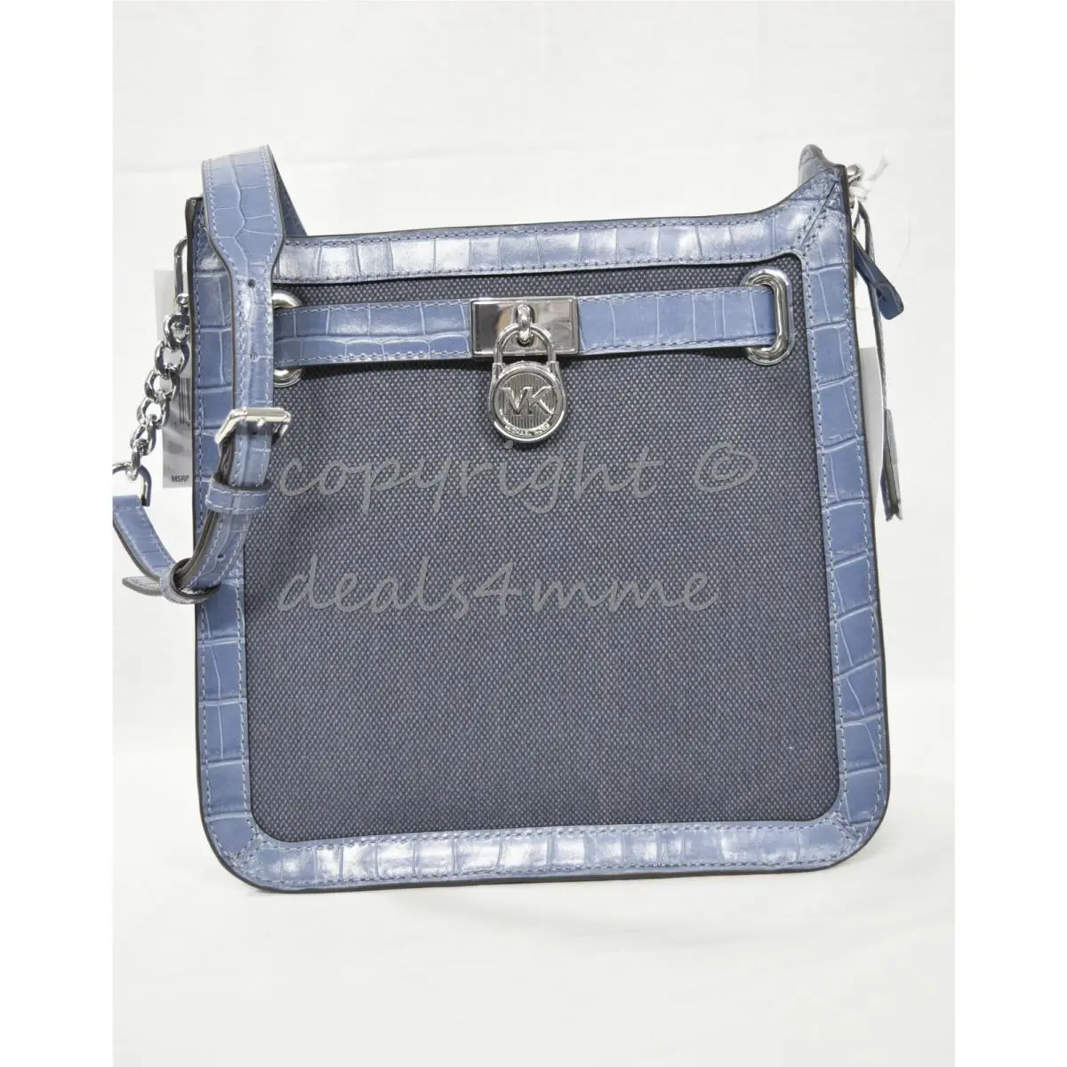 Hamilton Canvas/leather Medium North South Messenger/shoulder Bag by Michael Kors