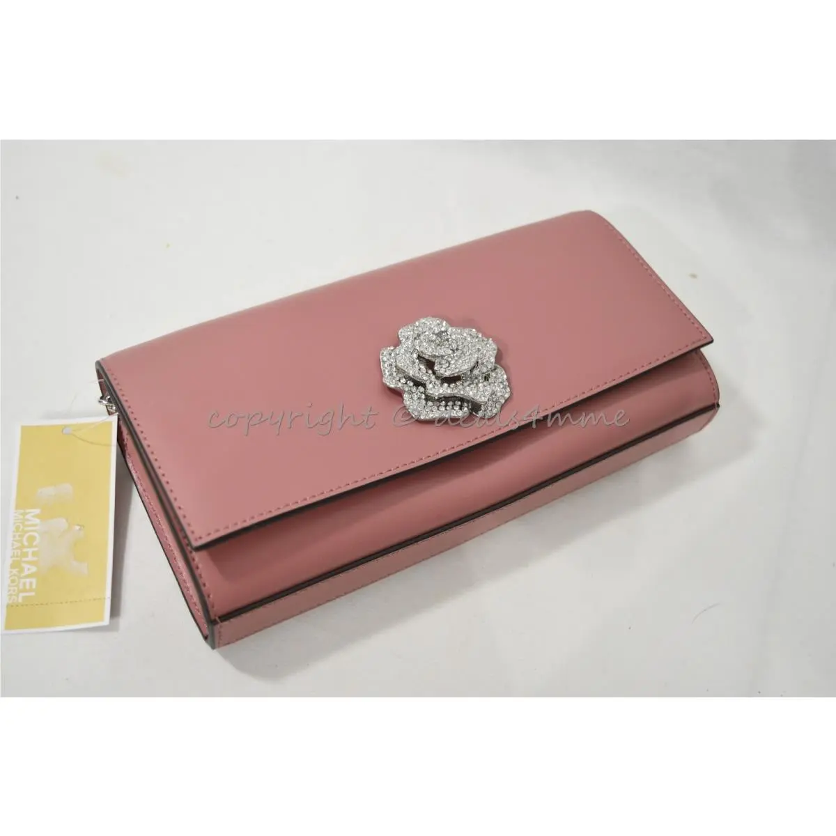Michael Kors 30H8SI0C70 Bellamie Embellished Large East West Clutch/shoulder Bag