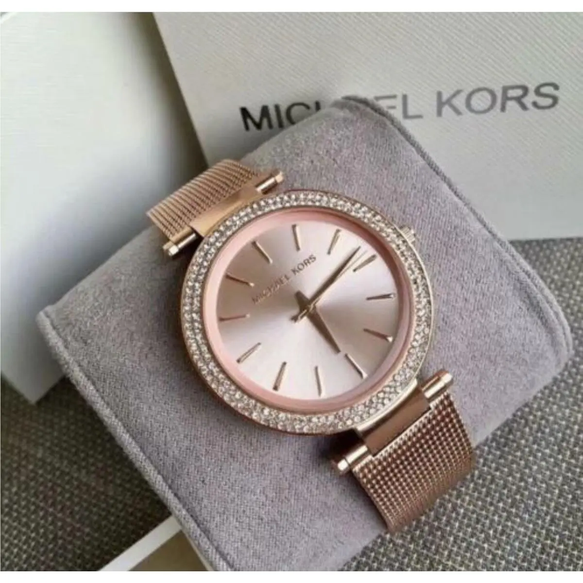 MK3369 Darci Rose Gold Stainless Steel Bracelet Analog Women Watch by Michael Kors