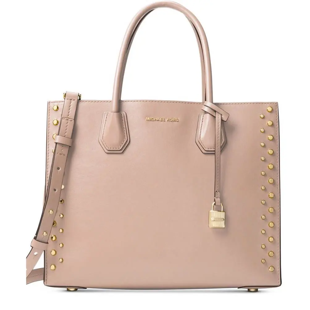 Michael Kors Studio Mercer Gold Studded Large Convertible Tote Ballet Bag