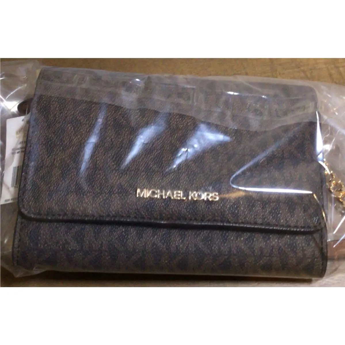 Micheal Michael Kors Signature Crossbody in Brown Signature