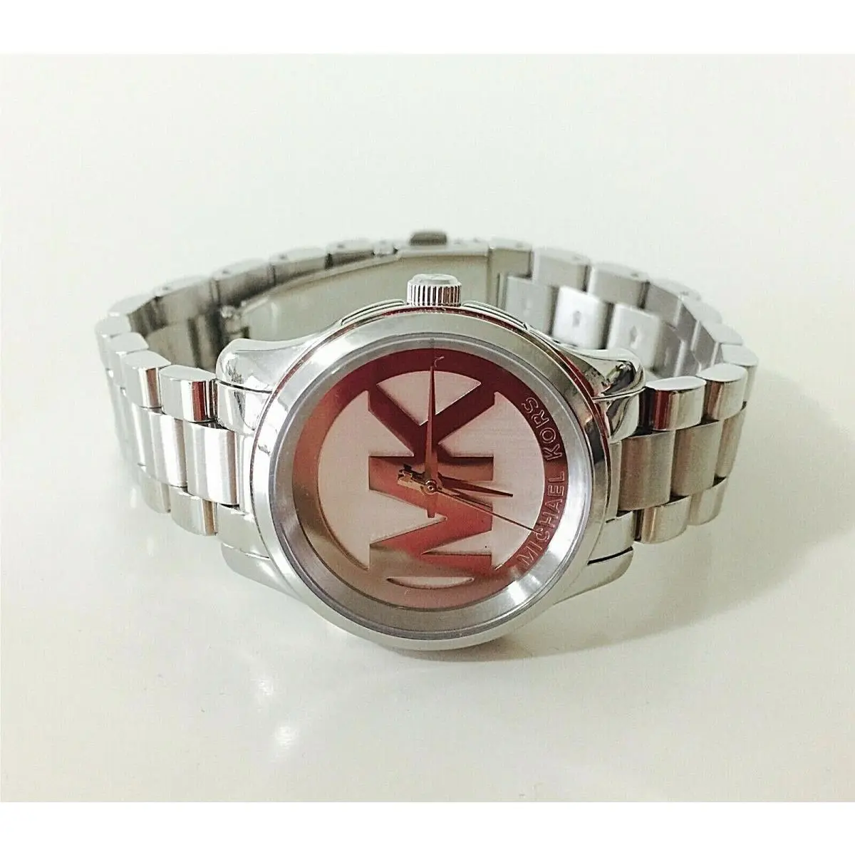 Women Small Watch Silver MK Dial SS Bracelet Runway MK3611 by Michael Kors