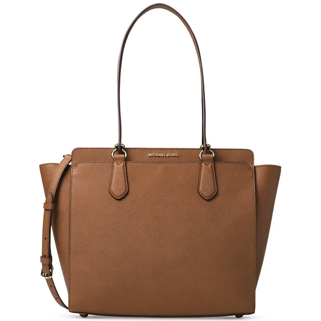 Michael Kors Dee Dee Large Convertible Tote Color- Luggage