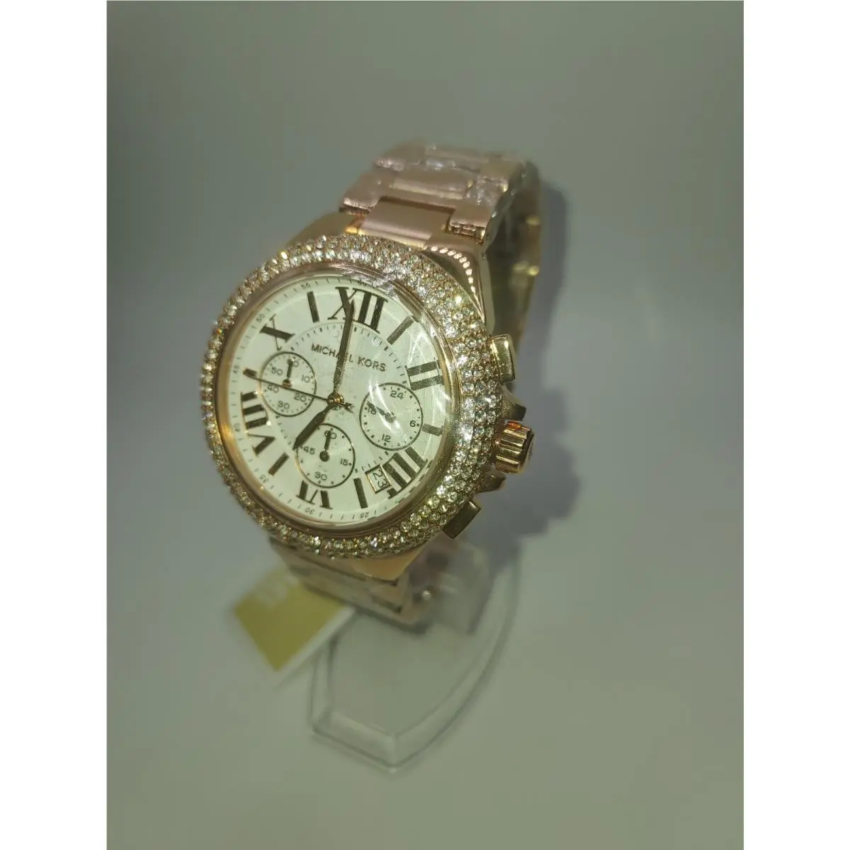 Michael Kors Camille Chronograph Rose Gold-tone Stainless Steel Watch MK6995