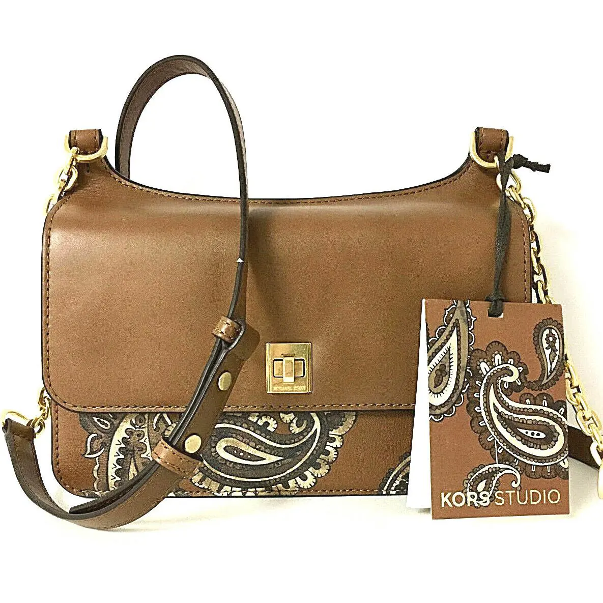 Michael Kors Natalie Paisley Luggage Mid-chain Bag Retail