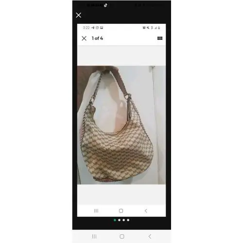 Beige and Tan Michael Kors Bag