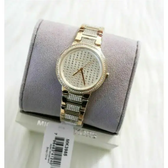Gabbi Gold All Over Glitz Pave Crystals Bracelet Watch MK3985 by Michael Kors