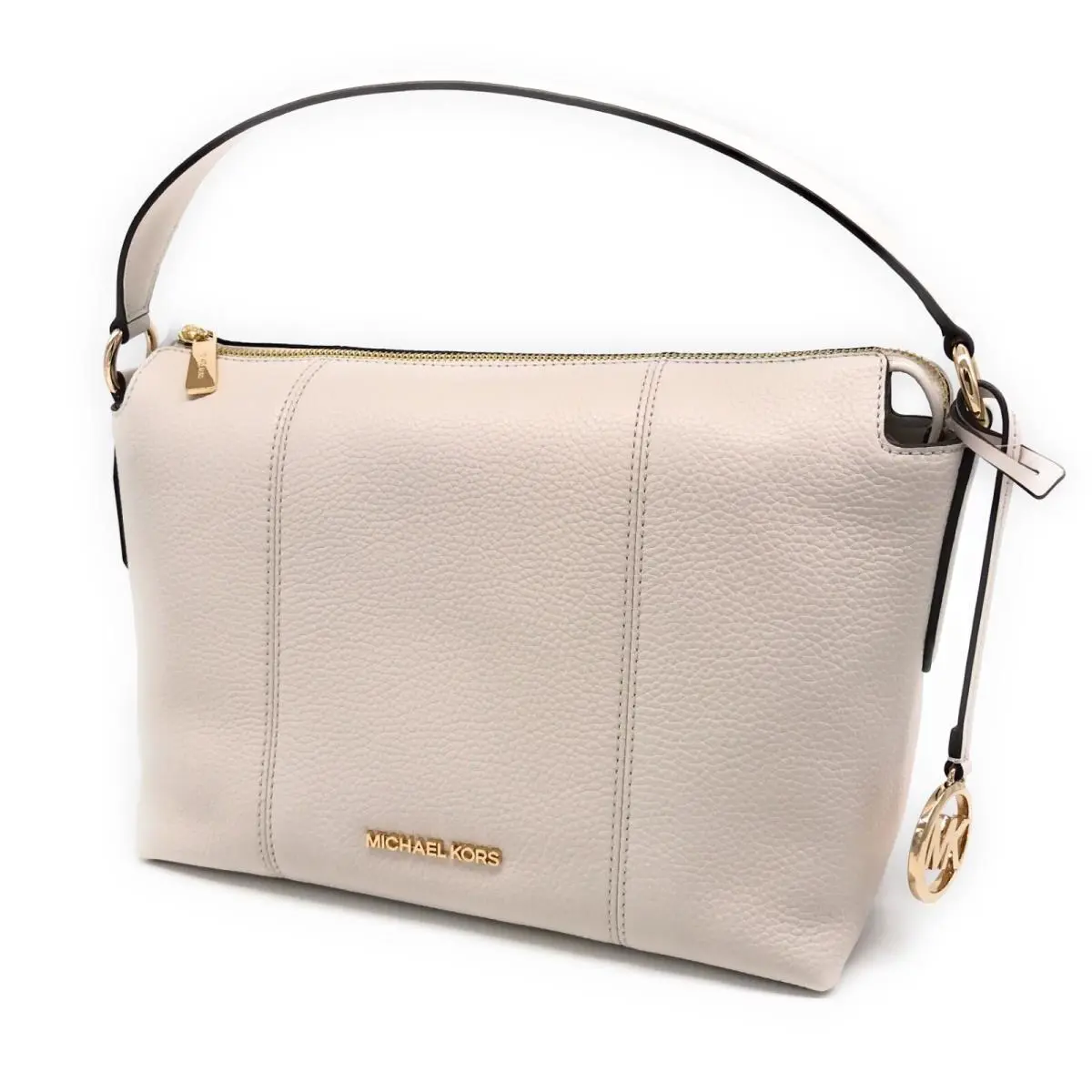 Michael Kors Brooke Medium East West Convertible Shoulder Bag Light Cream