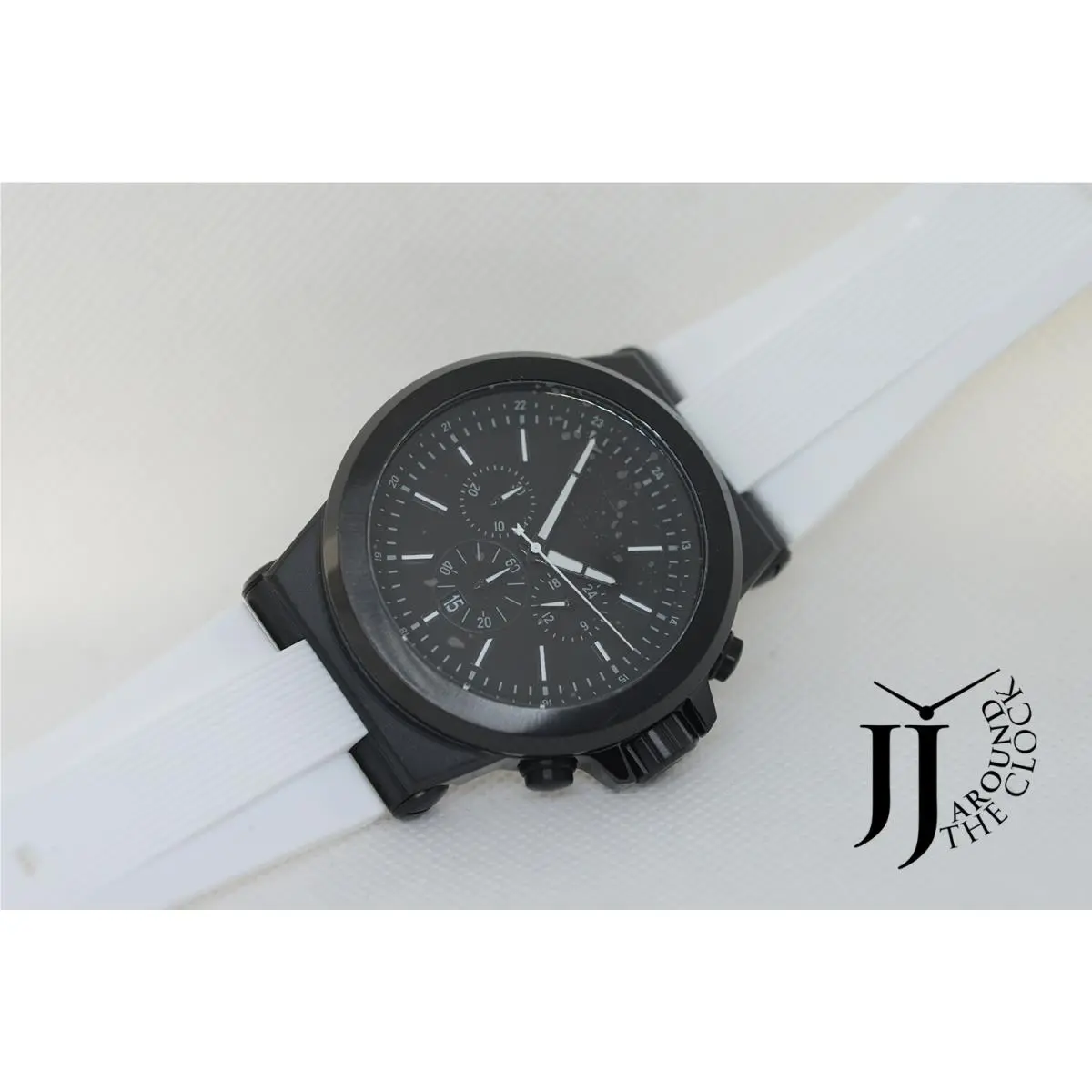 Michael Kors Dylan Chronograph White Rubber Band Watch MK8810