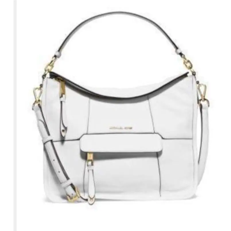 Kors Jesse Medium Convertible Shoulder Bag Optic White