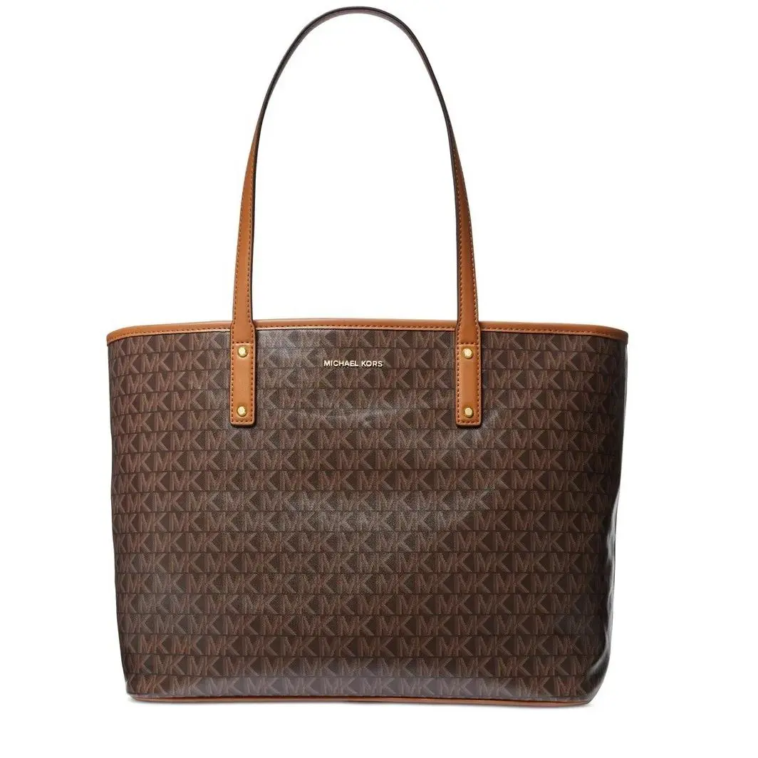 Michael Kors Women`s Carter Large Logo Tote Brown