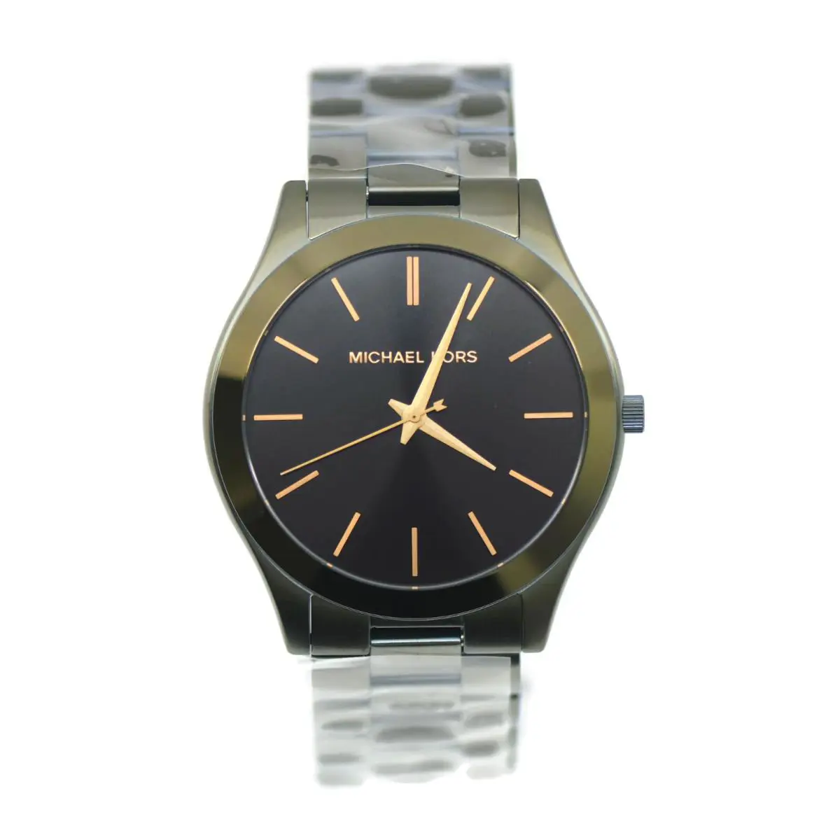 Michael Kors Runway Stainless Steel Watch MK8715 - Dial: Black, Band: Green