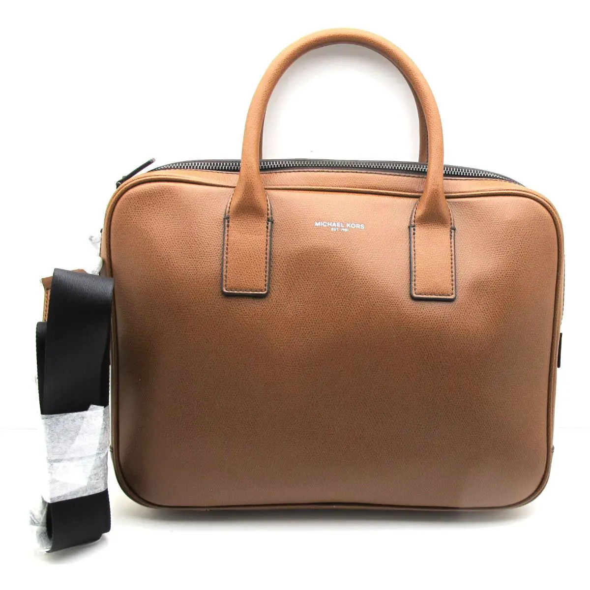 Michael Kors Warren Leather Compact Briefcase Laptop Luggage Brown