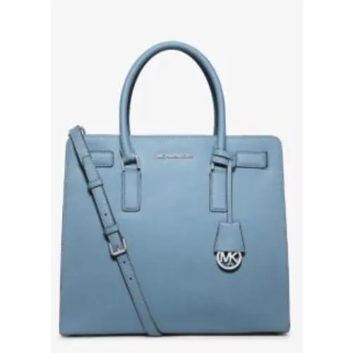 Kors Dillon Large Saffiano Leather Satchel / Shoulder Bag in Sky