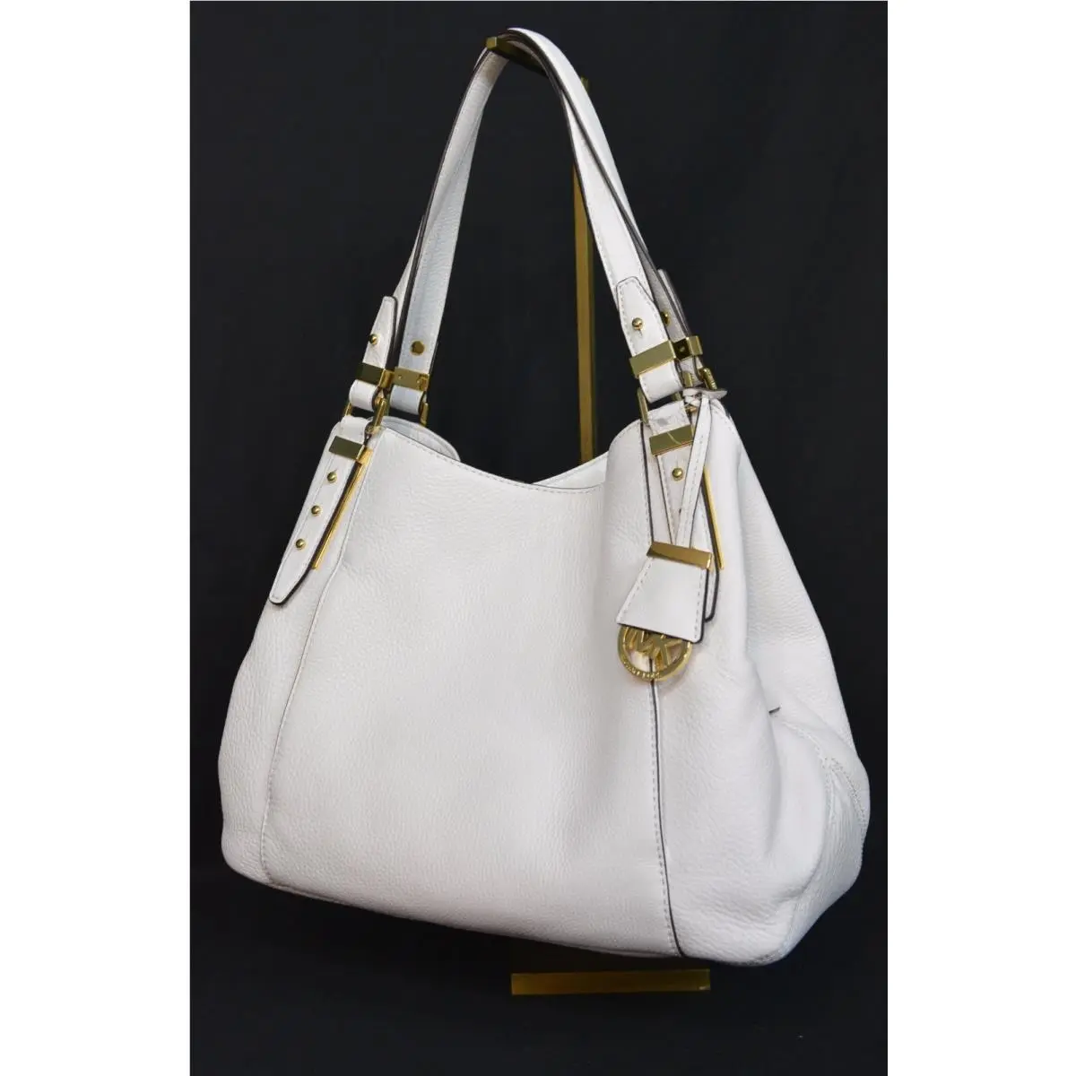 Kors Bowery Large Triple Compartment Tote Bag. Optic White by Michael Kors