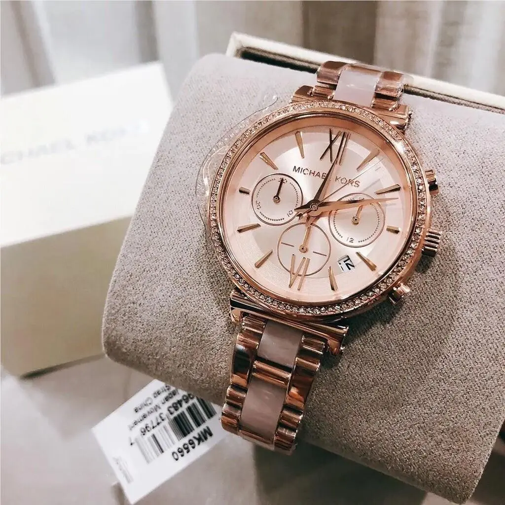 Ladies Sofie Rose Gold-tone Stainless Steel Watch MK6560 by Michael Kors