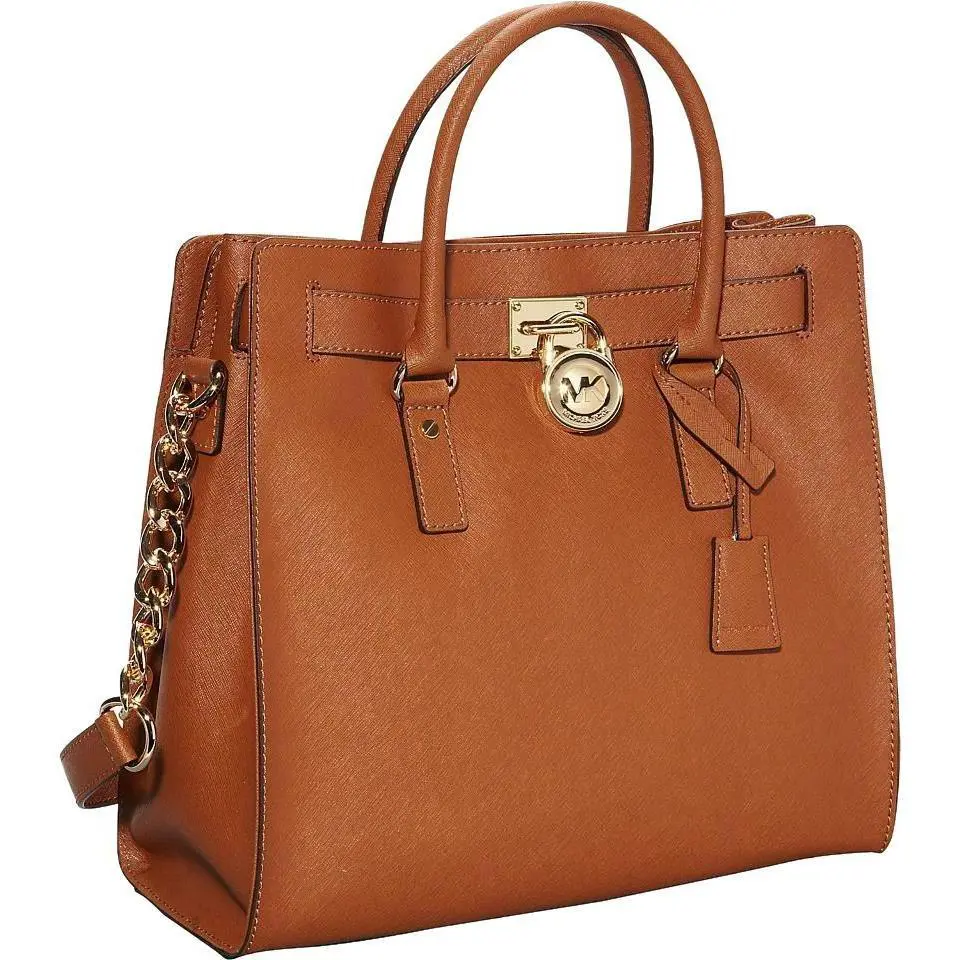 Michael Kors Hamilton Large NS Luggage Brown Saffiano Leather Tote Bag