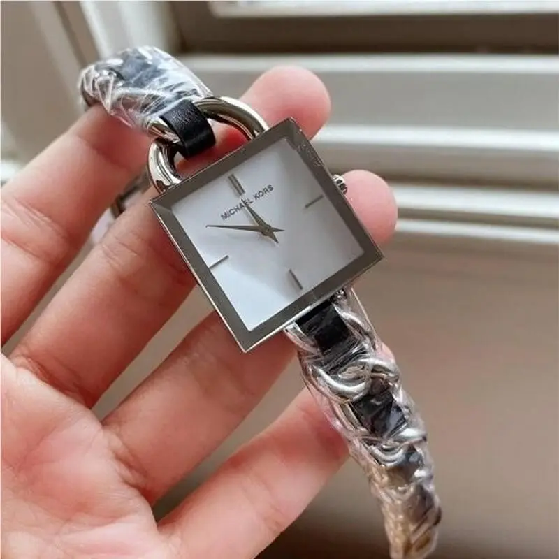Michael Kors MK Chain Lock Quartz Watch with Stainless Steel Strap MK4444