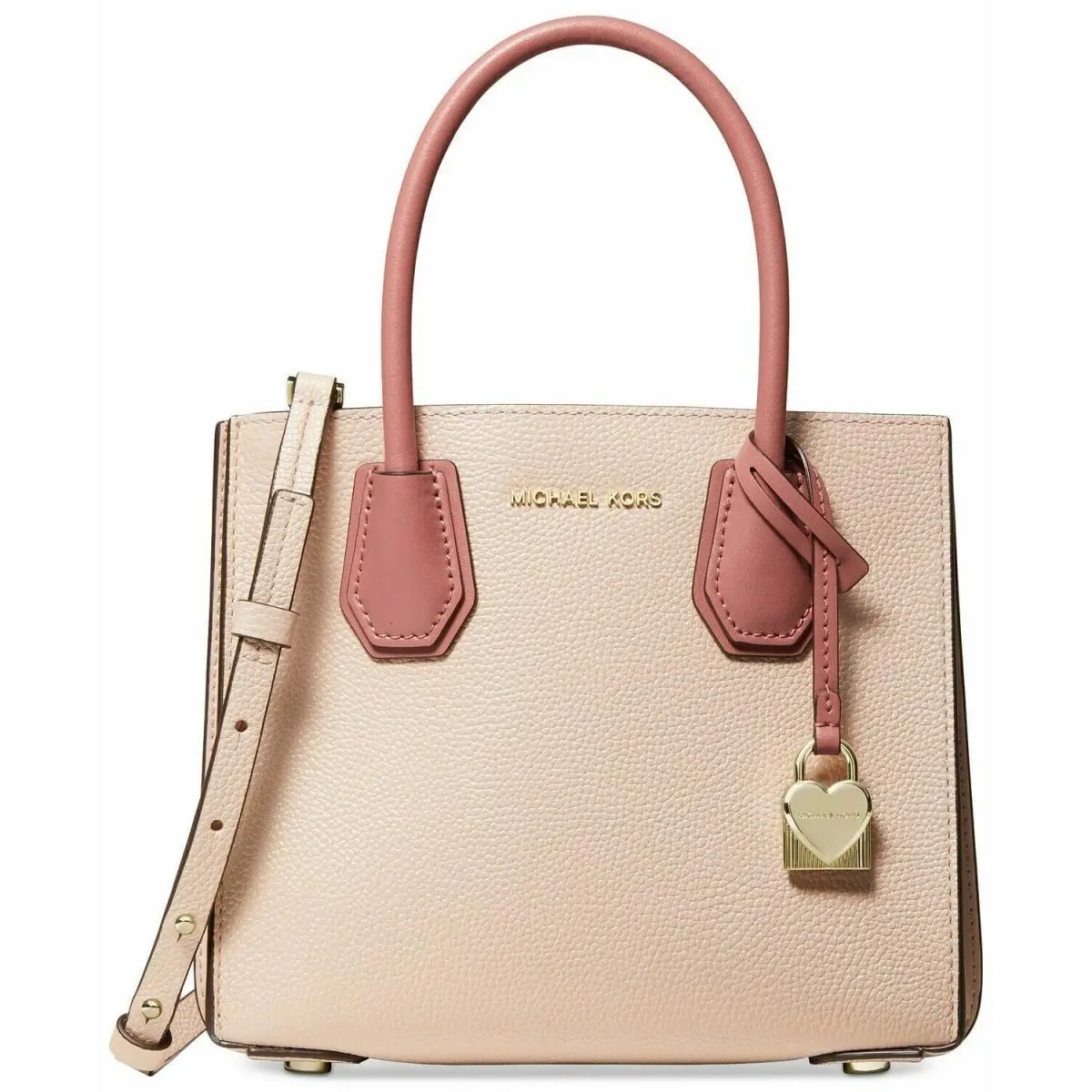 Kors Mercer Pebble Leather Crossbody with Heart