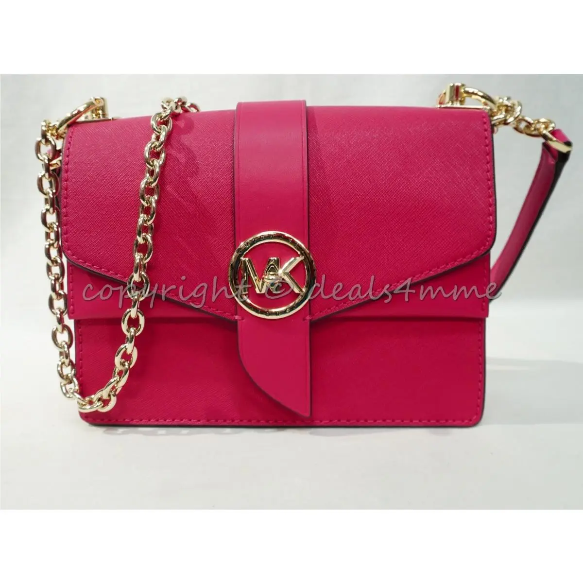Michael Kors 32T1LGRC5L Greenwich Small Convertible Leather Crossbody/shoulder B