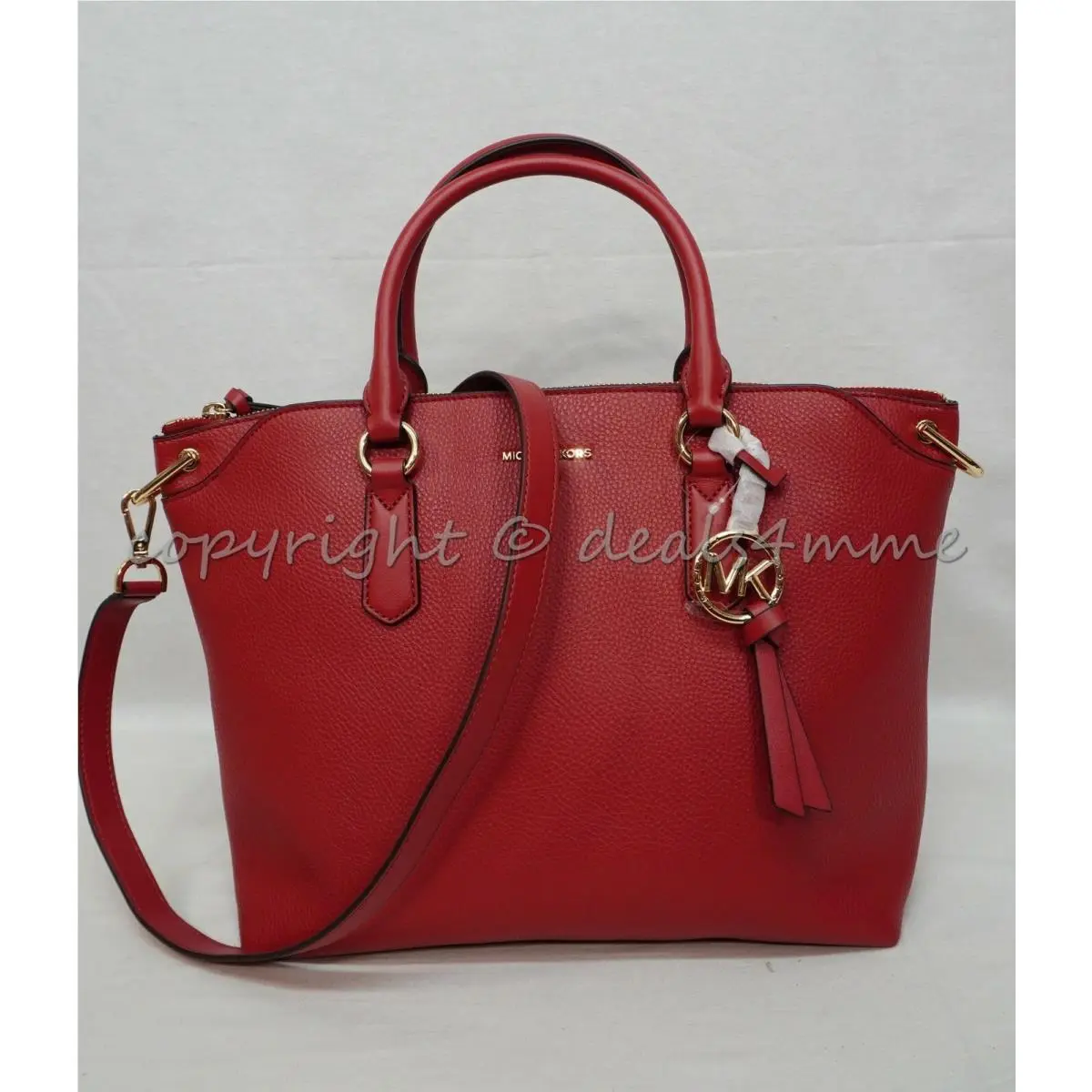 30F0G1ES3E Elson Vegan Leather Satchel/shoulder Bag Terracott by Michael Kors