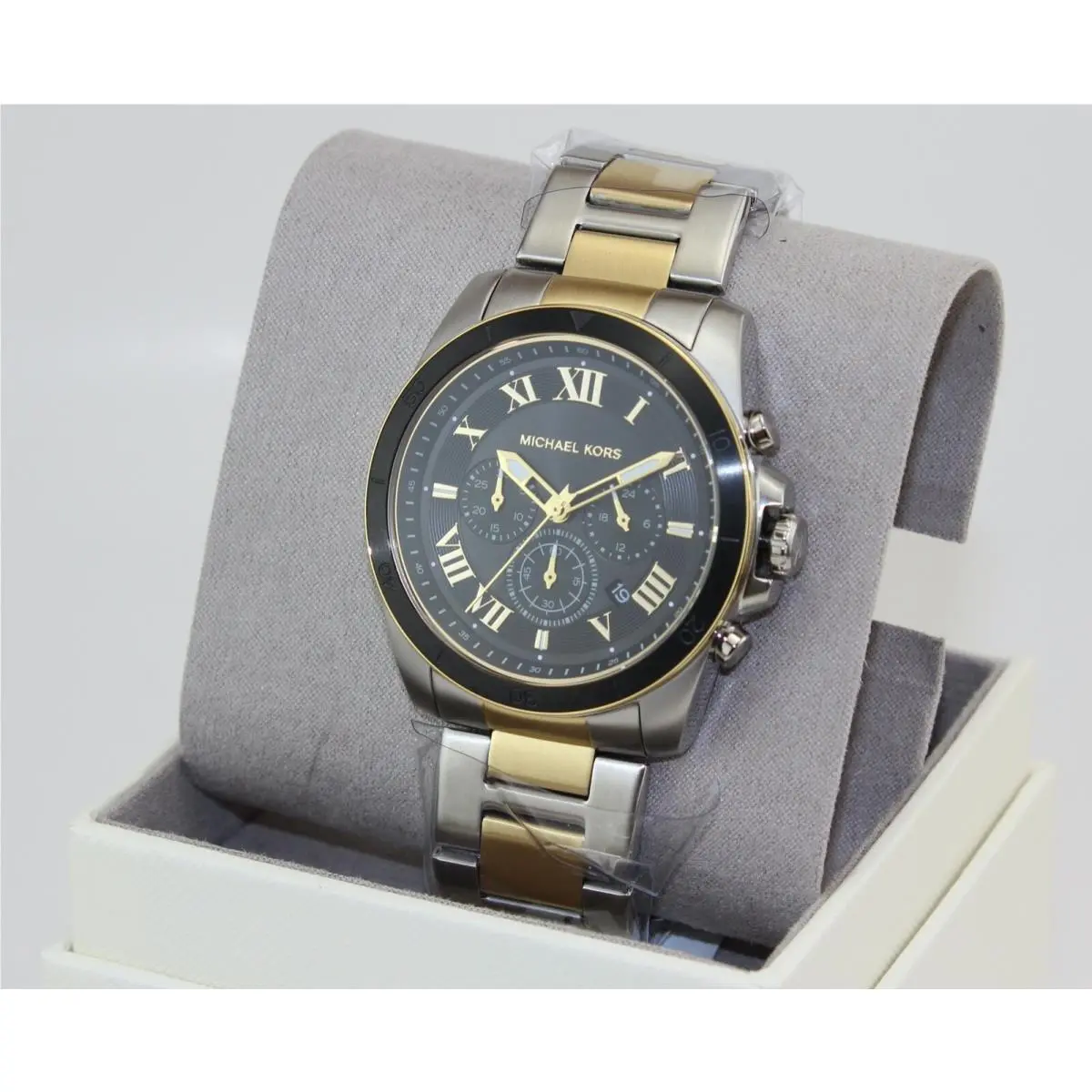 Michael Kors Oversized Alek Silver Gold Black MK8901 Men`s Watch