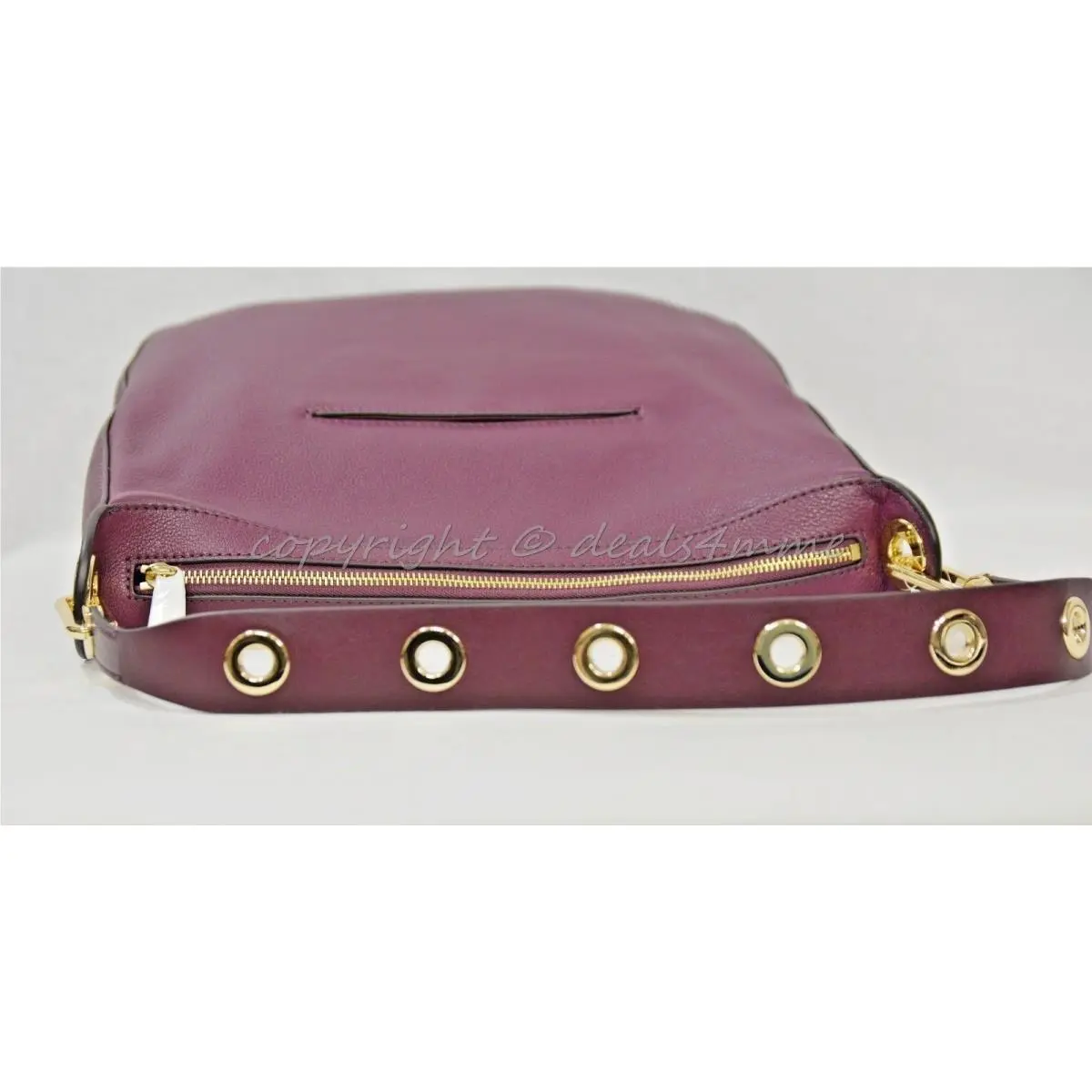 Michael Kors Raven Large Leather Shoulder Bag/hobo in Plum