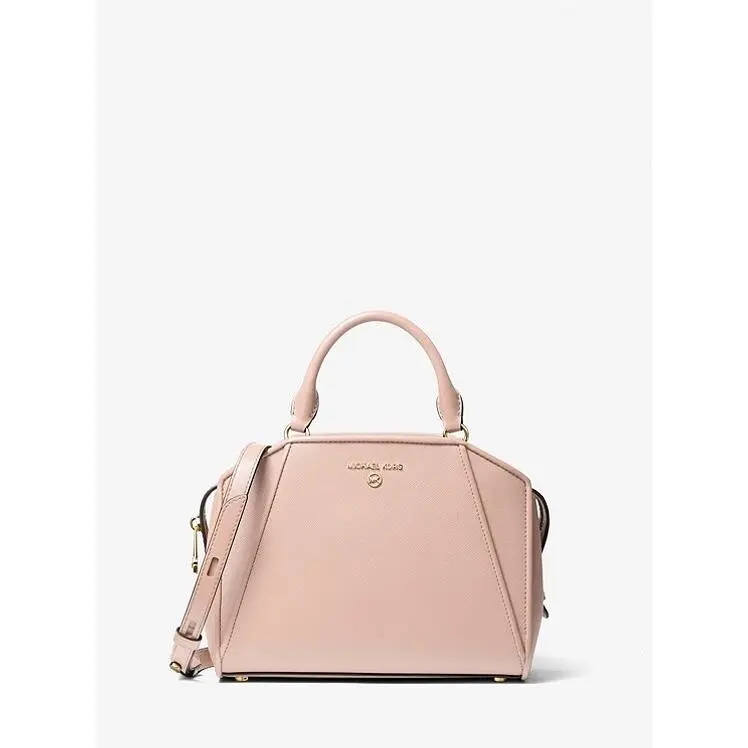Michael Kors Most Popular Cleo Small Saffiano Leather Satchel in Soft Pink