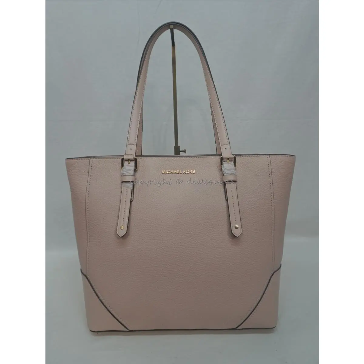 30H9GXAT3L Aria Large Leather Tote in Soft Pink by Michael Kors