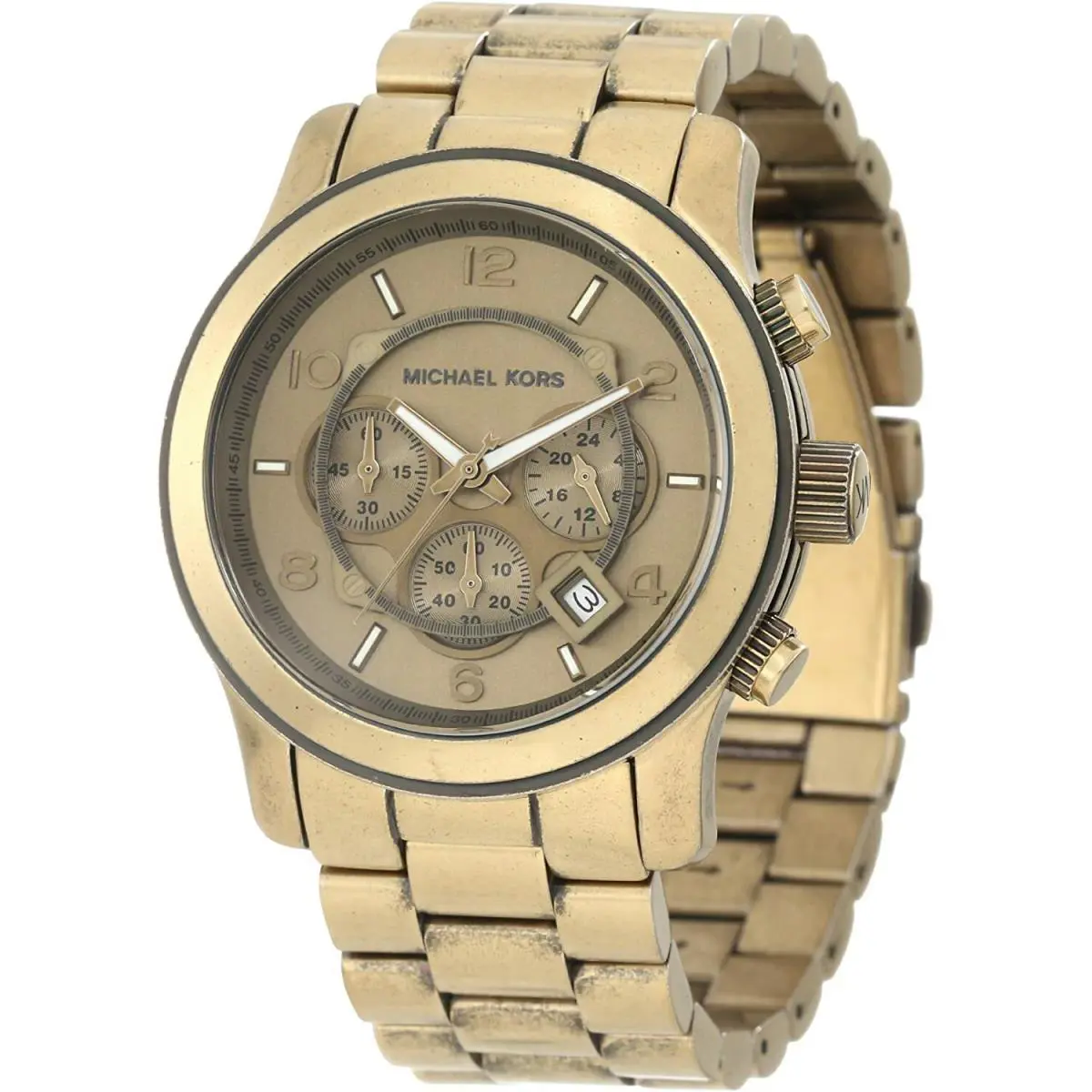 Michael Kors Bronze S/steel Oversize Runway Chronograph WATCH-MK8227