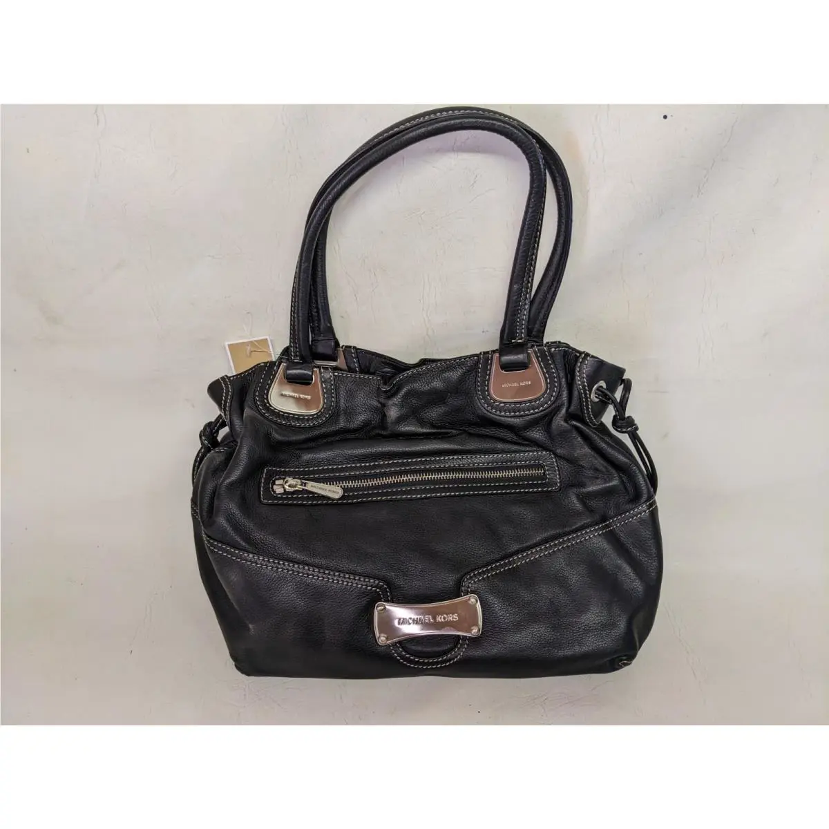 Michael Kors Black Leather Large Tote Womens Purse 30F81SGT3L A9