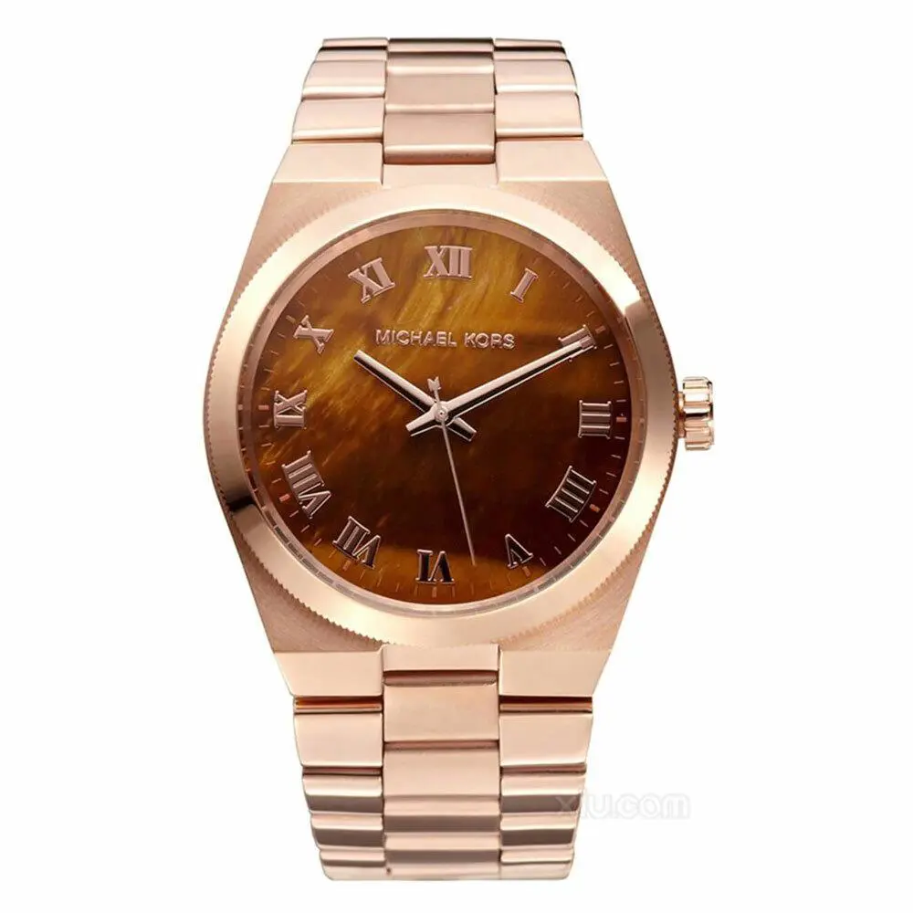 Michael Kors Channing Tigers Eye Dial Rose Gold-plated Rose Ladies Watch MK5895 - Gold
