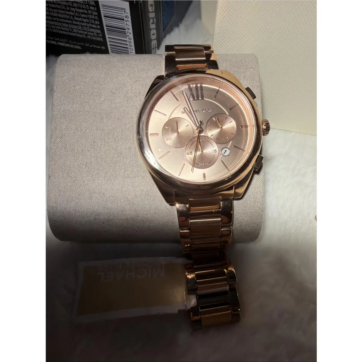 Michael Kors Women`s Rose Gold Tone Chronograph Stainless Steel Watch MK7108