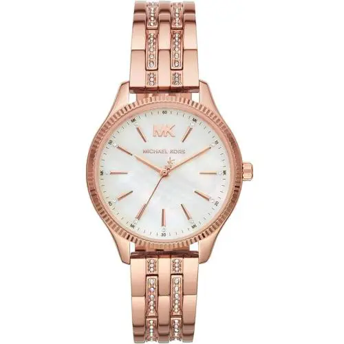 Michael Kors MK4493 Lexington Rose Gold Stainless Steel Women`s Watch - Dial: Rose Gold, Band: rose gold, Bezel: Rose Gold