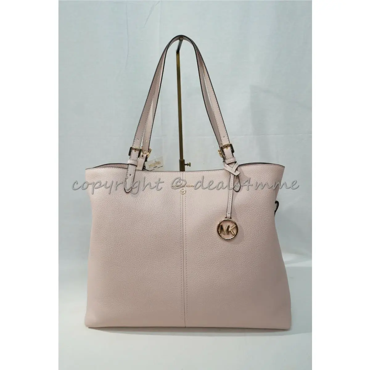 Michael Kors 38H1GYZT3L Lenox Large Leather Tote in Soft Pink