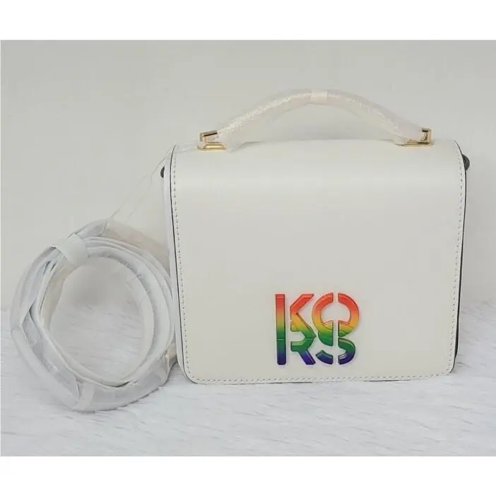 Michael Kors Limited Edition Pride Optic White Leather Bag