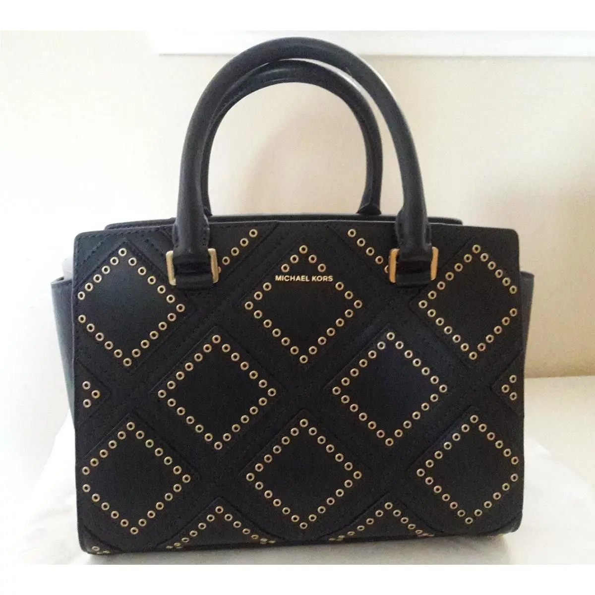 Kors Selma Medium Top Zip Satchel Bag Purse Admiral